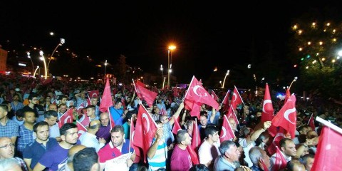 Manifestation Turquie coup d'État 2016.