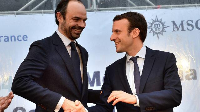 Édouard Philippe et Emmanuel Macron.
